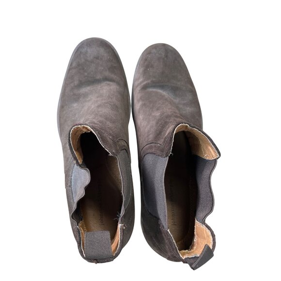 Johnston & Murphy Mens Brown Suede Chelsea Boots Size 12M KSU 9046